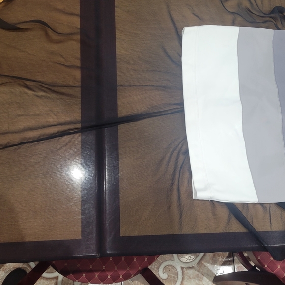 Bcbgmaxazria alai maxi chiffon dress black combo L - Picture 14 of 16